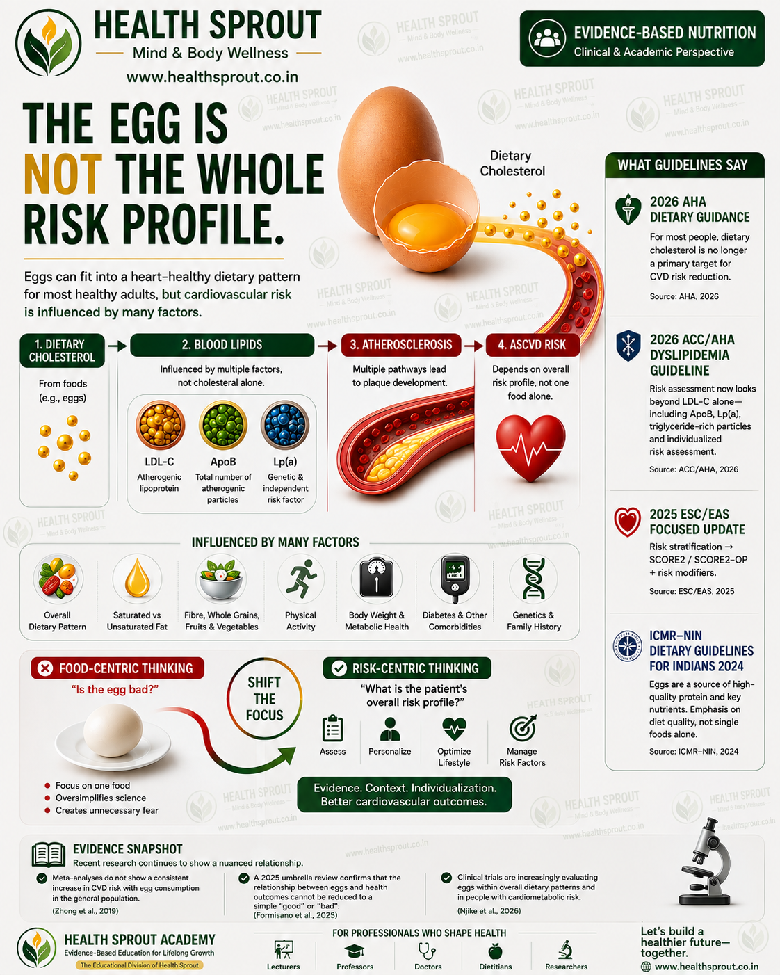 The egg is not the whole risk profile — Health Sprout Nutrition visual